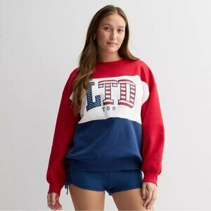 Limited Too Red and White Sweatshirt